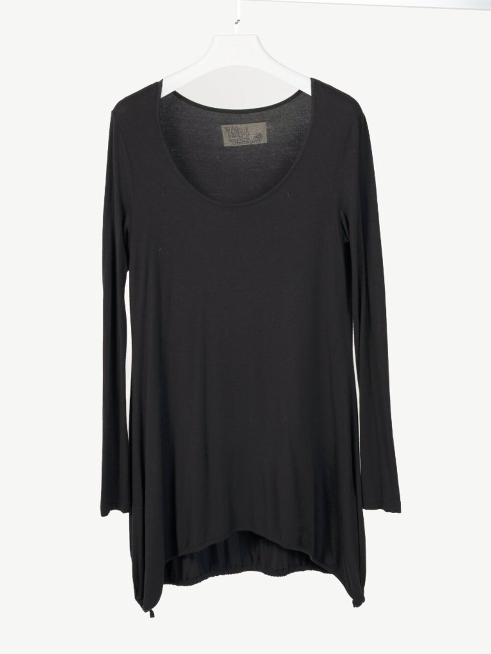 Annette Gortz Faro Black Jersey Drawstring-Hem Tunic